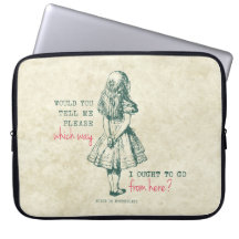 Alice au pays des merveilles trousse ordinateur