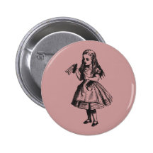 Alice avec la "boisson je" bouteille pin's