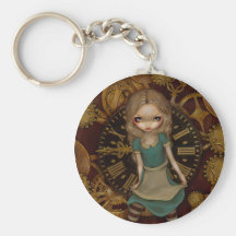 "Alice dans les rouages" Keychain Porte-clés