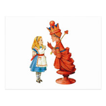 Alice et la reine rouge cartes postales