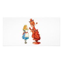 Alice et la reine rouge modèle pour photocarte