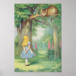 Alice et le chat de Cheshire Posters