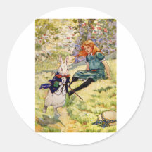 ALICE ET LE LAPIN BLANC ADHÉSIFS