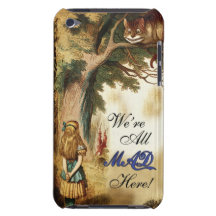 Alice in Wonderland Were All Mad Here Barely There iPod Cover