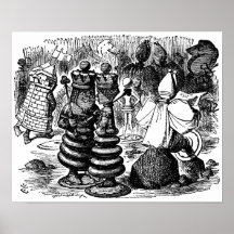 Alice la reine rouge et le roi rouge posters