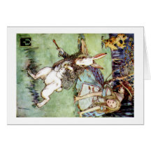 Alice rencontre une distraction de lapin carte