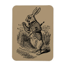 Alice vintage au pays des merveilles la montre bla magnets en vinyle