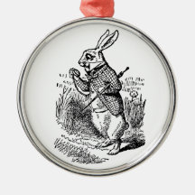 Alice vintage au pays des merveilles la montre bla décorations de noël