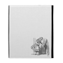 Alice vintage au pays des merveilles recherchant l coque folio iPad