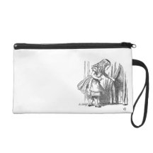 Alice vintage au pays des merveilles recherchant l pochettes avec dragonne