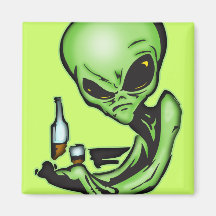 Alien à la barre locale aimant