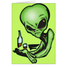 Alien à la barre locale cartes