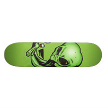 Alien à la barre locale plateaux de skate