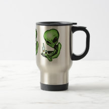 Alien à la barre locale tasses