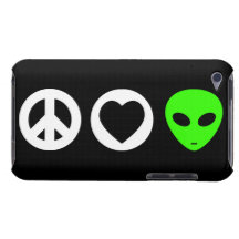 Alien d'amour de paix étuis barely there iPod