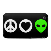 Alien d'amour de paix coque Case-Mate iPhone 3