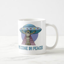 Alien de paix tasse à café