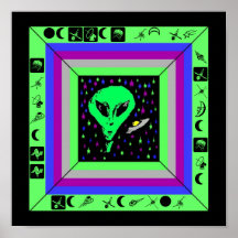 ALIEN et BATEAU avec l'AFFICHE ÉNIGMATIQUE CACHÉE 