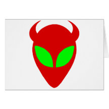 Alien mauvais carte de vœux