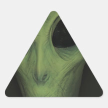 Alien Sticker En Triangle