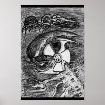 Aliennuclearbiohazardinsect Posters