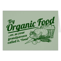 Aliment biologique - vos grands-parents l'ont appe cartes