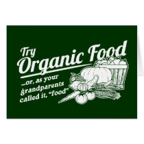 Aliment biologique - vos grands-parents l'ont appe cartes