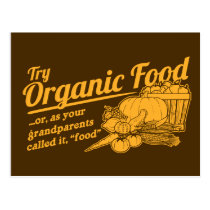 Aliment biologique - vos grands-parents l'ont appe cartes postales