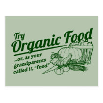 Aliment biologique - vos grands-parents l'ont appe cartes postales