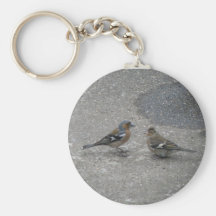 Alimentez-moi le pinson Keychain Porte-clé