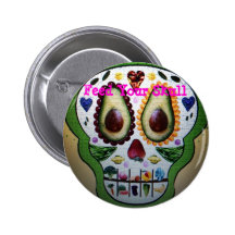 Alimentez votre bouton de crâne badges avec agrafe