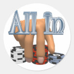 all.in autocollant rond