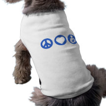 Allaiter d'amour de paix vêtements pour animaux domestiques