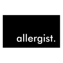 allergist. carte de visite