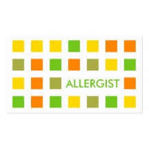 ALLERGOLOGISTE (carrés de mod) Carte De Visite