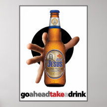 allez prennent en avant une affiche   de boissons