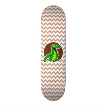 Alligator ; Brown Chevron Skateboards Personnalisés