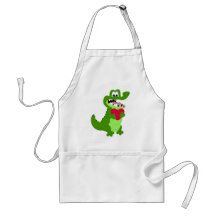 Alligator dans l'amour tablier