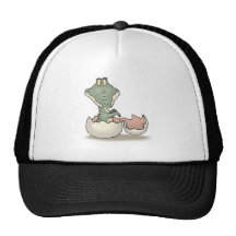 alligator mignon de bébé de hachure casquette