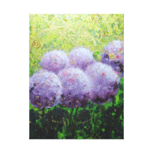 Allium à l'abbaye de Laycock - copie sur la toile Impression Sur Toile