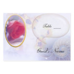 Allocation des places rose de Tableau de mariage Cartes De Visite Professionnelles