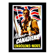 Allons - Y, Canadiens ! Carte Postale