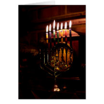 Allumage du Menorah Cartes De Vœux