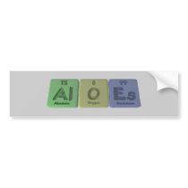 Aloès-Al-o-es-aluminium-oxygène-Einsteinium autocollants pour voiture