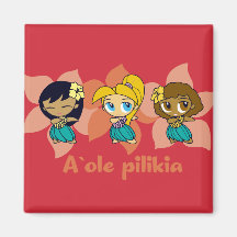 "Aloha aimant de filles de danse polynésienne de m