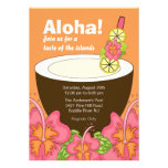 Aloha invitation de Luau de partie d'été