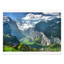 Alpes impressionnants de la Suisse Carton D'invitation