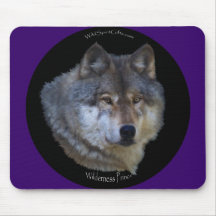 Alpha collection de loup gris tapis de souris