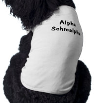 Alpha T-shirt de chien de Schmalpha vêtements pour animaux domestiques