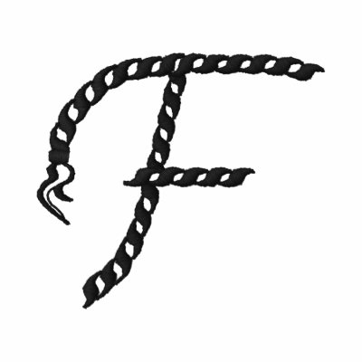 Alphabet 2,5" de corde de "F"